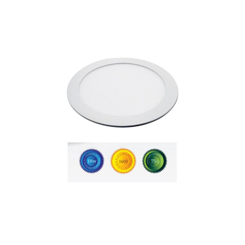 Downlight led empotrable redondo 18W luz blanca