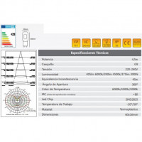 5W g9 luz cálida