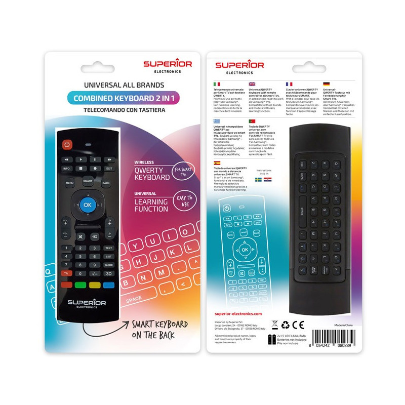 Mando a distancia TV universal Superior con teclado keyboard para Smart-tv