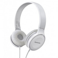 Auricular estéreo diadema Panasonic RP-HF100 plegale blanco.