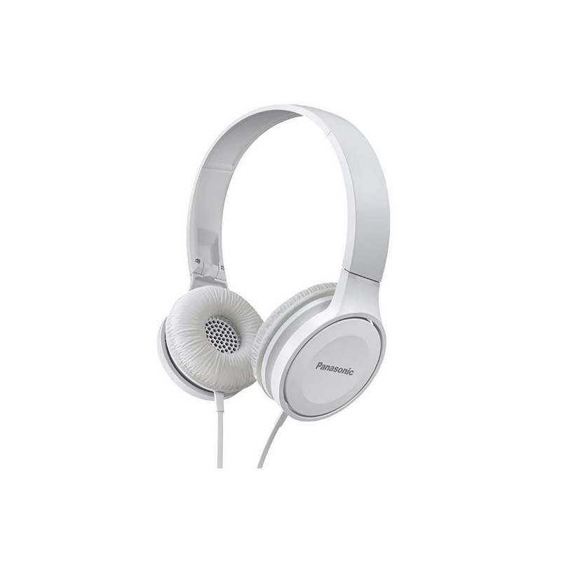 Auricular estéreo diadema Panasonic RP-HF100 plegale blanco.